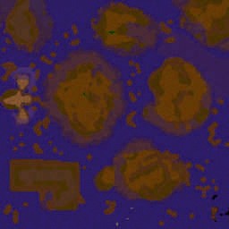Barren's Islands - Warcraft 3: Mini map