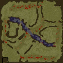 Barricade of antique - Warcraft 3: Mini map