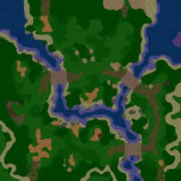 Batalla del Tridente - Warcraft 3: Mini map