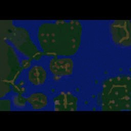 Battle for the Dark Islands - Warcraft 3: Mini map