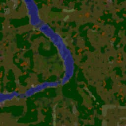 Battle of the Whispering Wood.V5 - Warcraft 3: Mini map