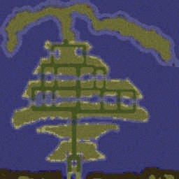 Cedar Island - Warcraft 3: Mini map