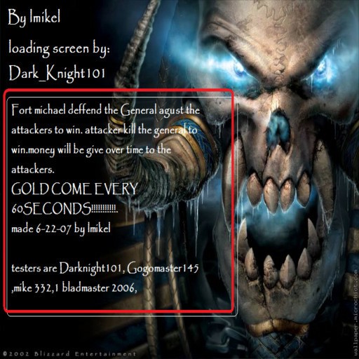 *Deffend Fort michael* - Warcraft 3: Custom Map avatar