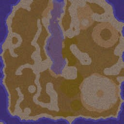 DM-SandIsland - Warcraft 3: Mini map