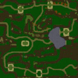 [D.W.5] Conquest Nan Zhong 4.1 - Warcraft 3: Mini map