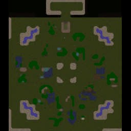 Fight Across Wood v.2 - Warcraft 3: Mini map