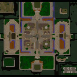 Flag Of Titan - City Of Wars V.1 - Warcraft 3: Mini map