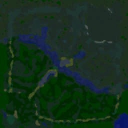 Forest of Fear 2 - Warcraft 3: Mini map