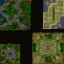 Four Square Warcraft 3: Map image