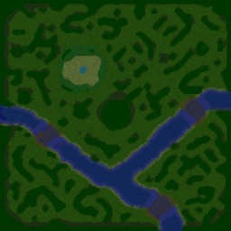 Ghostly Forest 1(0)5 - Warcraft 3: Mini map