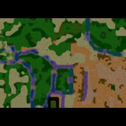 Grassland VS Barrenland VER0.2 - Warcraft 3: Mini map