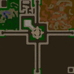 Humans vs Robots 1.4v - Warcraft 3: Mini map