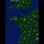 Hundred Years War 1.5 - Warcraft 3 Custom map: Mini map