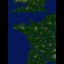 Hundred Years War 1.7 - Warcraft 3 Custom map: Mini map