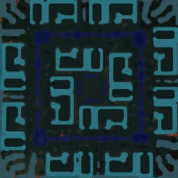 In the heat of the night 6v6. - Warcraft 3: Mini map