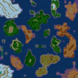 Island Settlers X1.1 - Warcraft 3: Mini map