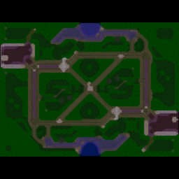 K.O. Battleground 1.5.1 - Warcraft 3: Mini map