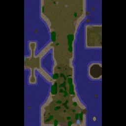 Light and Dark (v1.4) (AI) - Warcraft 3: Mini map