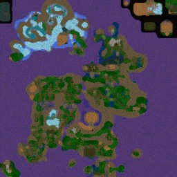 Lordaeron:The Lost War Ver1.9 - Warcraft 3: Mini map