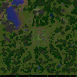 Murlocs vs Elves v0.7 - Warcraft 3: Mini map