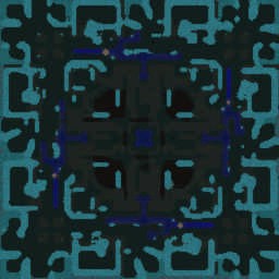 Neutral's fortress. - Warcraft 3: Mini map