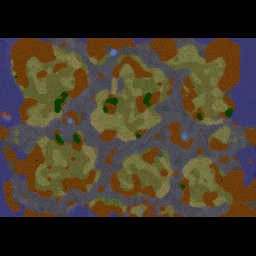 Nevermore Warz Night Beach - Warcraft 3: Mini map