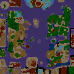 War in Azeroth v4.82 - Warcraft 3: Mini map