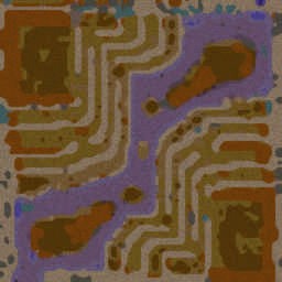 Orange canyon. - Warcraft 3: Mini map