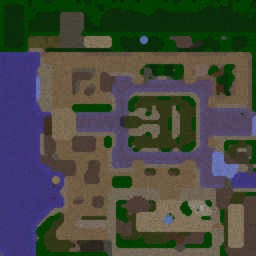 Peasant Town :Town of Blood V1.1 - Warcraft 3: Mini map