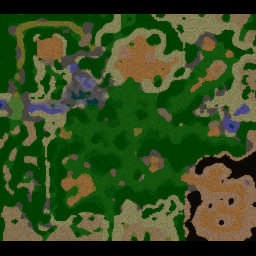 Prince Arthas/Moon Hunter/Evil Girl - Warcraft 3: Mini map