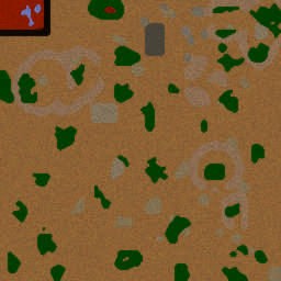 SandWorm Desert 2.4 - Warcraft 3: Mini map