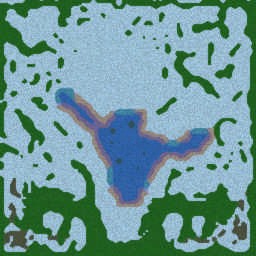 Snowy Mountain - Warcraft 3: Mini map