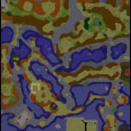 Southern Realms 1.7 protected - Warcraft 3: Mini map