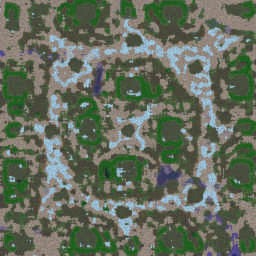 Stone on snow 3v3. - Warcraft 3: Mini map