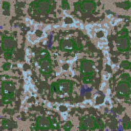 Stone on snow. - Warcraft 3: Mini map