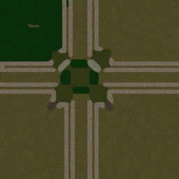 Survivors vs Undead v2 (Hard) - Warcraft 3: Mini map