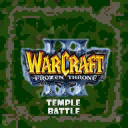 Temple Battle - Warcraft 3: Mini map