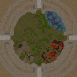 困兽之斗 test1.04!!!(1.24e) - Warcraft 3: Mini map