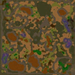 The Lazy War 2.3k - Warcraft 3: Mini map