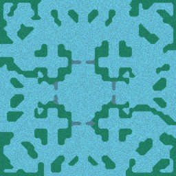 The Treasure War 2 - Warcraft 3: Mini map