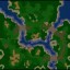 The two rivers Warcraft 3: Map image