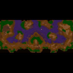 Undeads vs. Humans v.1.2 - Warcraft 3: Mini map