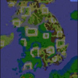 단군의 후예:삼국의 대립v6.4 - Warcraft 3: Mini map