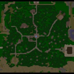 Village of the Deadv1.52 - Warcraft 3: Mini map