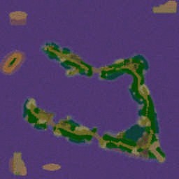 Wake Island - Warcraft 3: Mini map