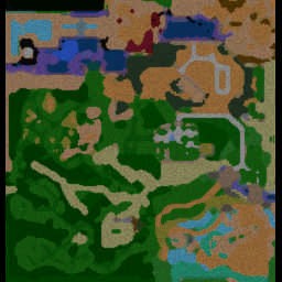 War of Lordaeran ver.1.4e - Warcraft 3: Mini map