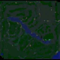 Warsong Clan vs Burning Legion - Warcraft 3: Mini map