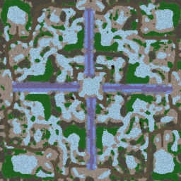 Winter cross. - Warcraft 3: Mini map