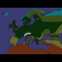 World at War 7.3 Europe - Warcraft 3: Mini map