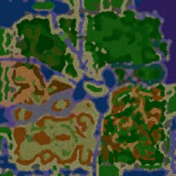 World War 4 v14 - Warcraft 3: Mini map